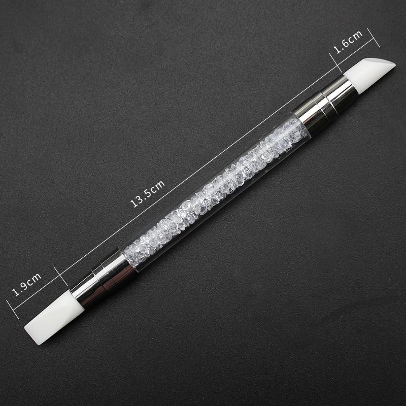 Lace Butterfly Flower Bamboo Pattern Nail Printing Mold Silicone Transfer Seal Steel Plate Nail Salon Special Tool