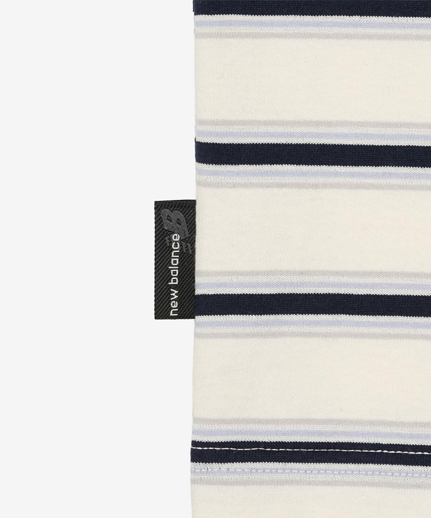 Nyuballanseu Nbneg31583 / Uni Track Club Striped Short Sleeve Tee (Cream)
