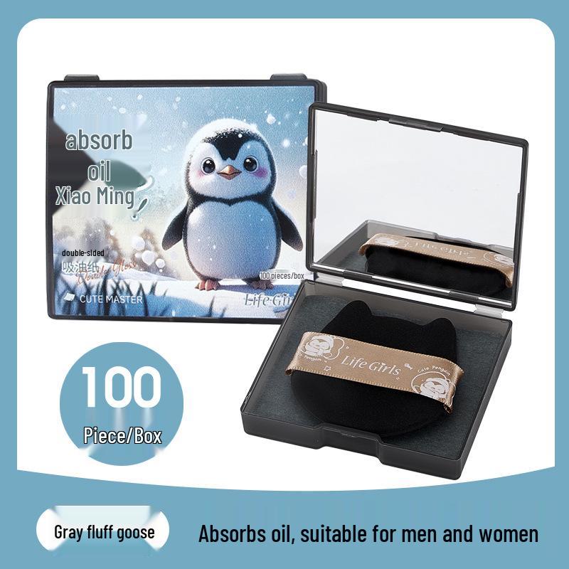 Lifegirls Suede Oil Blotting Paper with Puff – Long-Lasting Oil Control for Oily Skin
