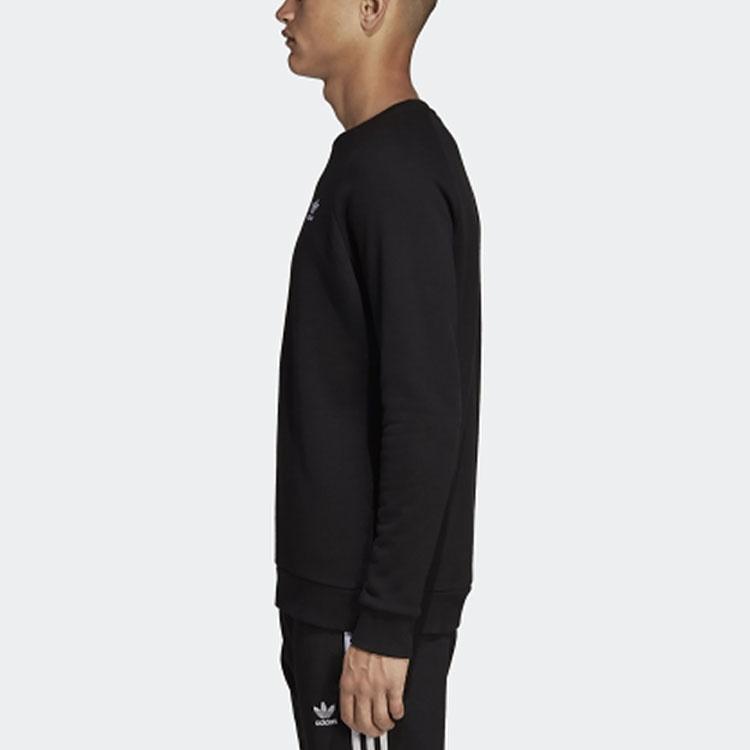 adidas Originals Crew Basic Round Neck Pullover 'Black' Men's DV1600