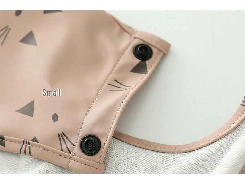 Waterproof Reversible Smock Bib for Babies - Super Soft, Food Catcher, Anti-Stain, Feeding Bib