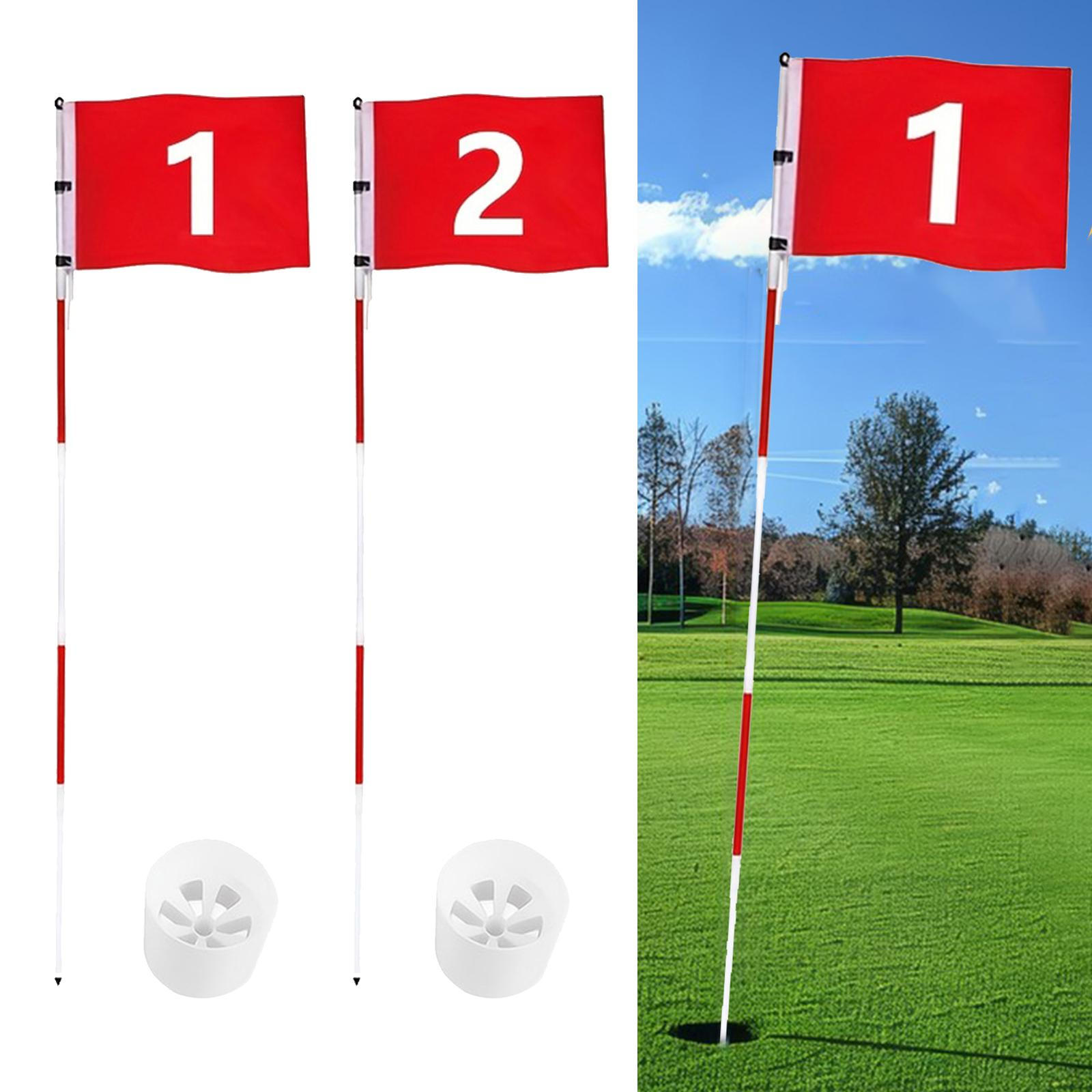 

Portable And Flag with Numbered Hole, Ideal for The Putting Green, Driving Range Garden.