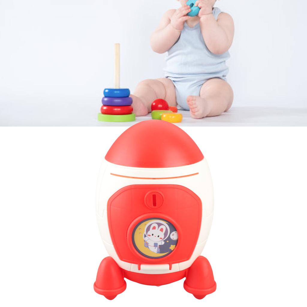 Cartoon Money Bank with Key Large Capacity Cute Cartoon Space Money Saving Toy for Kids Boys Girls