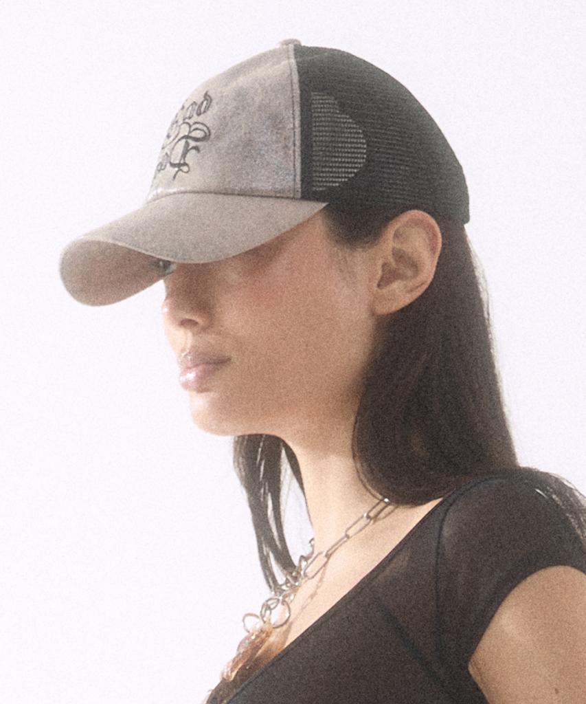 BADEE Stone Trucker Mesh Ball Cap Stone Pink