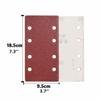 ASDSH Sanding Paper, Rectangular Sandpaper, 8-Hole Sanding Pad, Orbital Sander Paper Set for Woodworking, Random Action Sanders, Sanding, Polishing, S