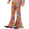 Smiffys Mens Rainbow Peace Costume Flared Trousers