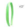 1.5cm Solid Headbands Satin Headband DIY Crafts Hairband Colorful Head Bands for Girls Women Thin Elastic Hair Hoop Accessories