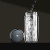 WANXIANG Antibacterial Double-Layer Glass Tea Infuser Bottle 360ml
