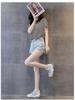 2025 Trendy Women's Genuine Leather Platform Sneakers with Thick Sole and Concealed Lift