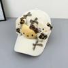 New Sweet and Cute Kitty Cat Bow Cap Summer Breathable Sunscreen Showing Face Small Sunshade Baseball Cap