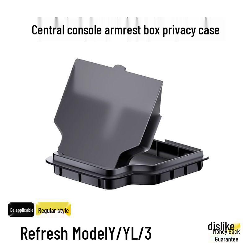 Tesla Model Y/3 Center Console Armrest Privacy Storage Box Refreshed Model Y/YL/3 [Universal]
