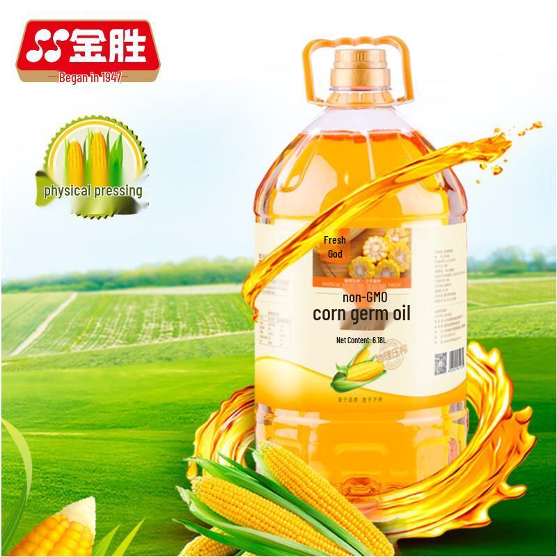 Jinsheng First Grade Non-GMO Cold Pressed Corn Germ Oil 6.18L