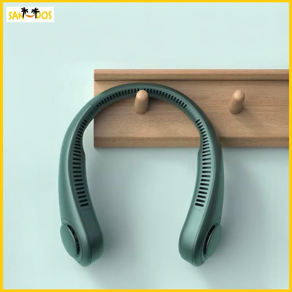 Neck fan mini cooling fan sports portable green small