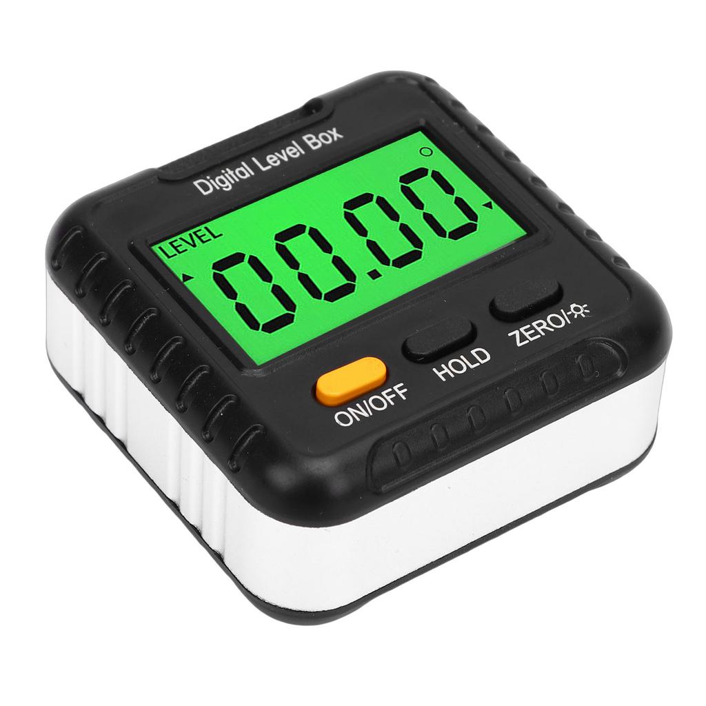 Digital Level Box 4x90 Degree LCD Backlit Screen High Precise Magnetic Digital Angle Gauge for Woodworking Construction