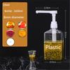 1600ml Transparent Coffee Syrup Bee Drip Double Scale Storage Dispenser Pump Bottle Squeeze Milk Bottle Honey Jar Container