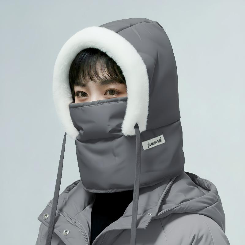 Unisex Winter Hooded Mask Windproof Fleece Face Cover With Neck Protection All-In-One Cold Weather Balaclava For Men Women