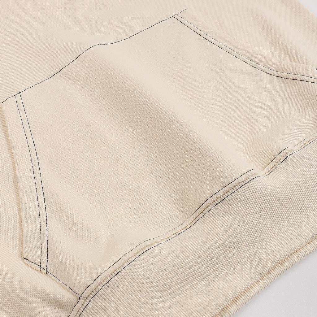 AMI 2025 Autumn and Winter New Letter Embroidery High-quality Cotton Hooded Sweatshirt Sweatshirt Couple Pullover