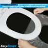 EASYCOVER Protetores de Assento Sanitário Descartáveis Capa de Assento Sanitário Protetor de Assento Capa para Vaso Sanitário Pacote com 50