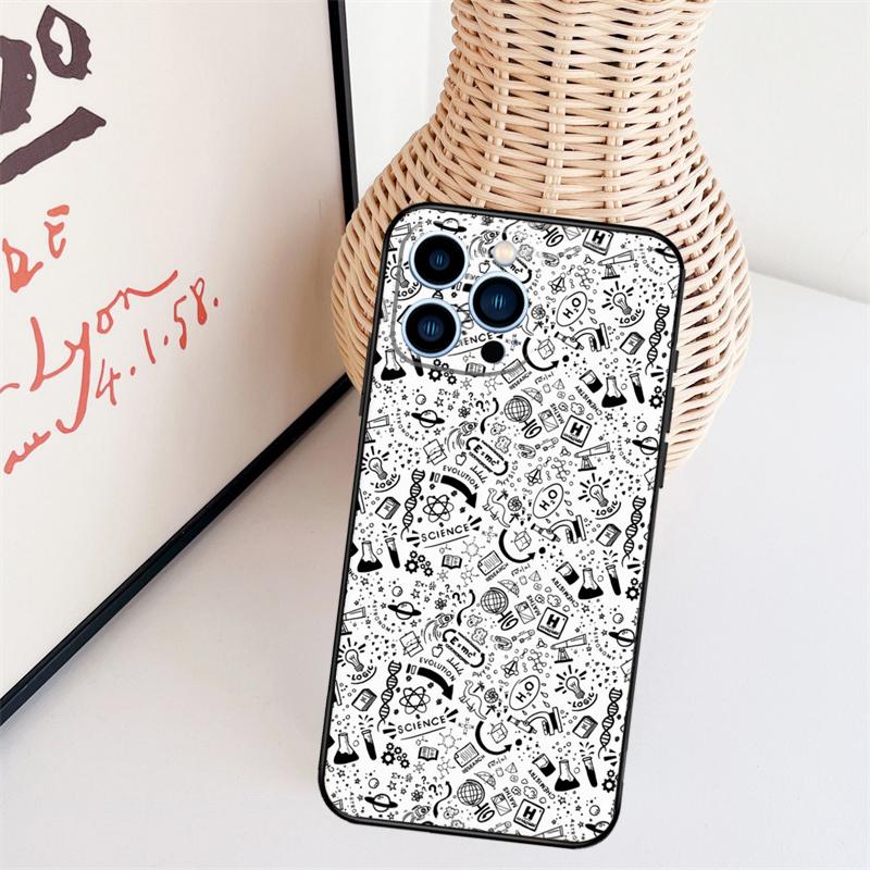 Vintage Chemistry Laboratory Phone Case For iPhone 16 Pro Max 14 13 12 11 15 17 Pro Max Mini 15 16 Plus 16e Back Cover