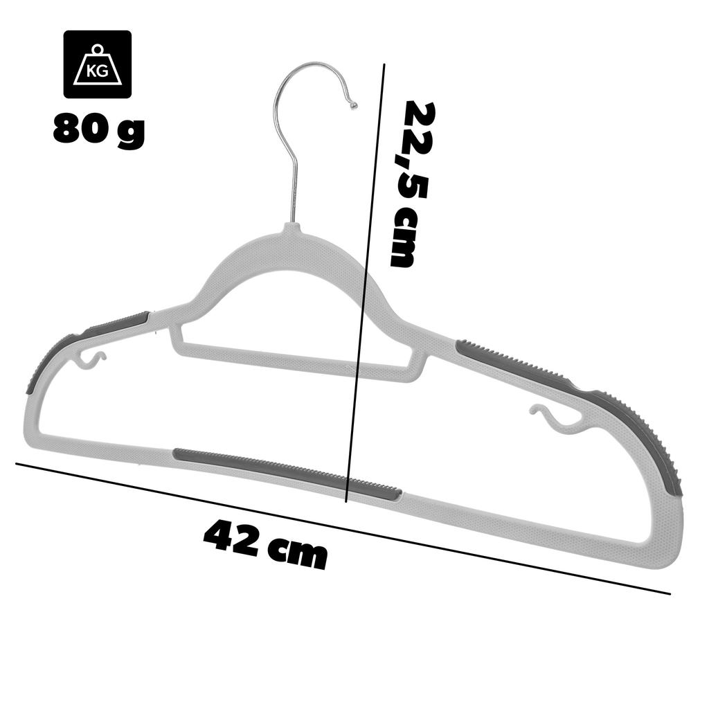 KADAX Hanger With Non-Slip Surface For Clothes Grey
