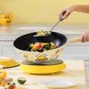 Chuidahuang Antihaft-Wok mit kleinem gelben Enten-Design, 28 cm