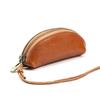 Cowhide Leather Drawstring Coin Purse: Women's Genuine Leather Key Pouch Lanyard