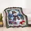 Winter Wonderland Snowman Blanket Soft & Cozy Great for Seaside Office Livingroom for All Occasions Modern Style