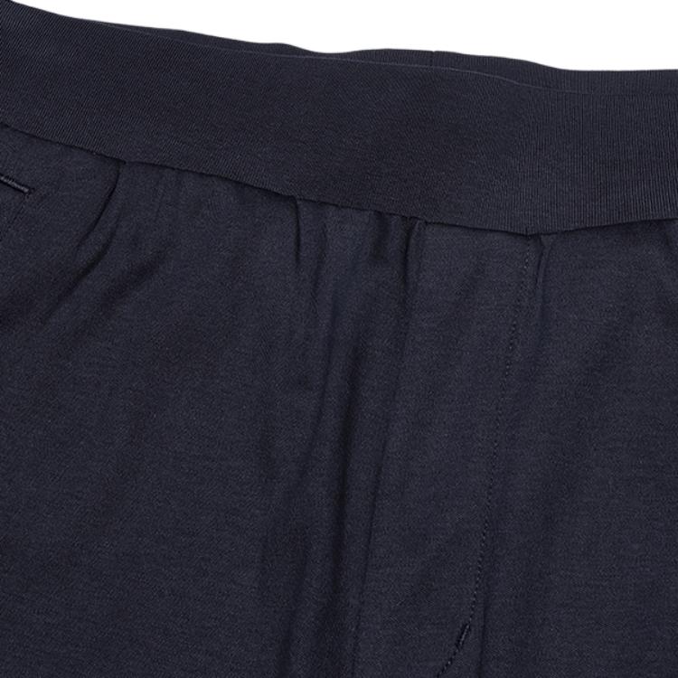 Fila Solid Color Logo Mid-Rise Tapered Knit Sports Pants Men Bottoms Legendary-Blue F51M419616A-NV