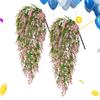 Patio Artificial Flowers 2-Pieces Outdoor Trailing Vines Artificial Cascading Flowers for Home Apartment Farmhouse Garden Patio