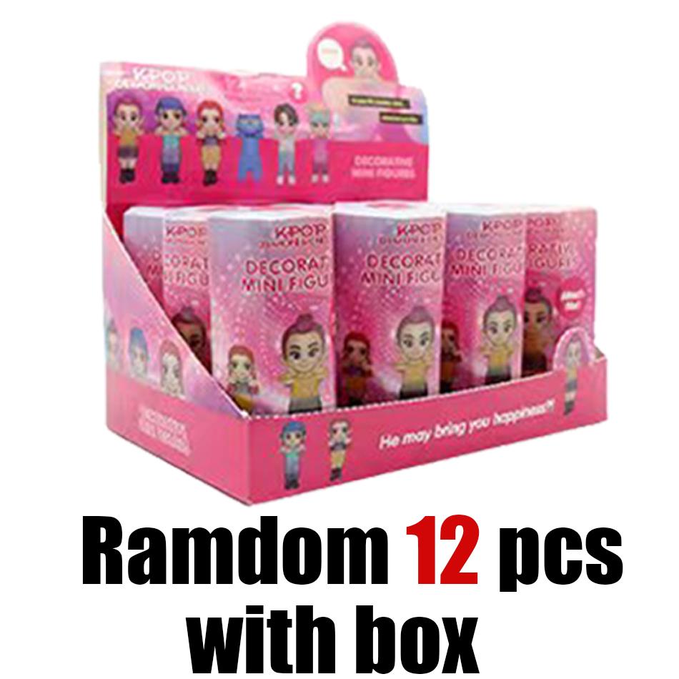 Figura de Anime Kpop Cazadores de Demonios Serie Caja Sorpresa PVC Dibujo Animado Mini Modelo Juguete Muñeca Decoración de Escritorio Niño Regalo Sorpresa de Navidad