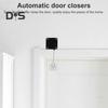 Автоматичний дверний доводчик із сталевим дротом 1,2 м, регульованим ударом, безкоштовним настінним кріпленням, спальні, ванній кімнаті, завісою для душу, розсувною ширмою, дверним відкривачем, закриваючим пристроєм