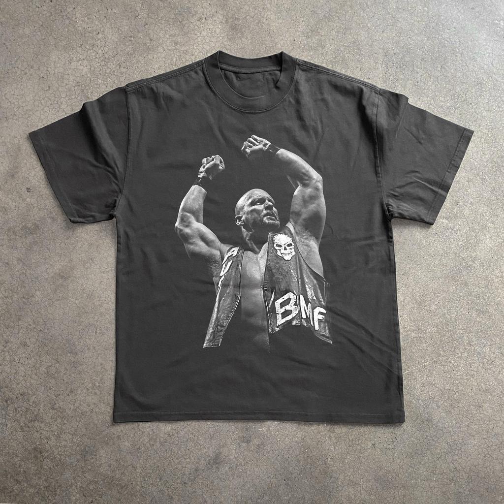 T-Shirt Design Wrestler Iconic Stone Cold PNG