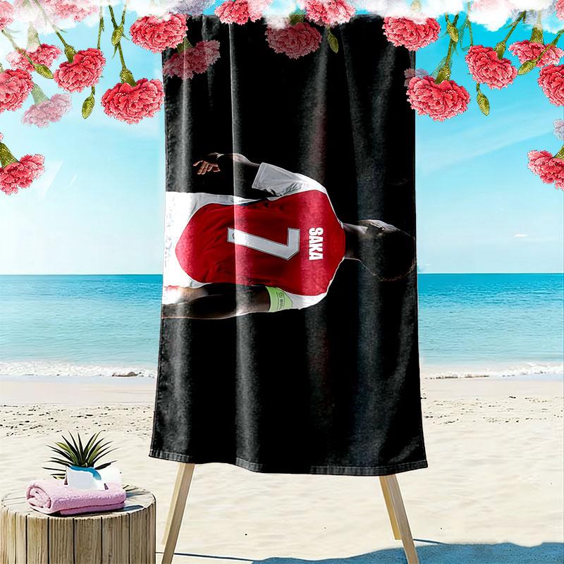 Saka Print Beach Towel, Large Soft Quick Dry Towel for Beach Camping Swimming