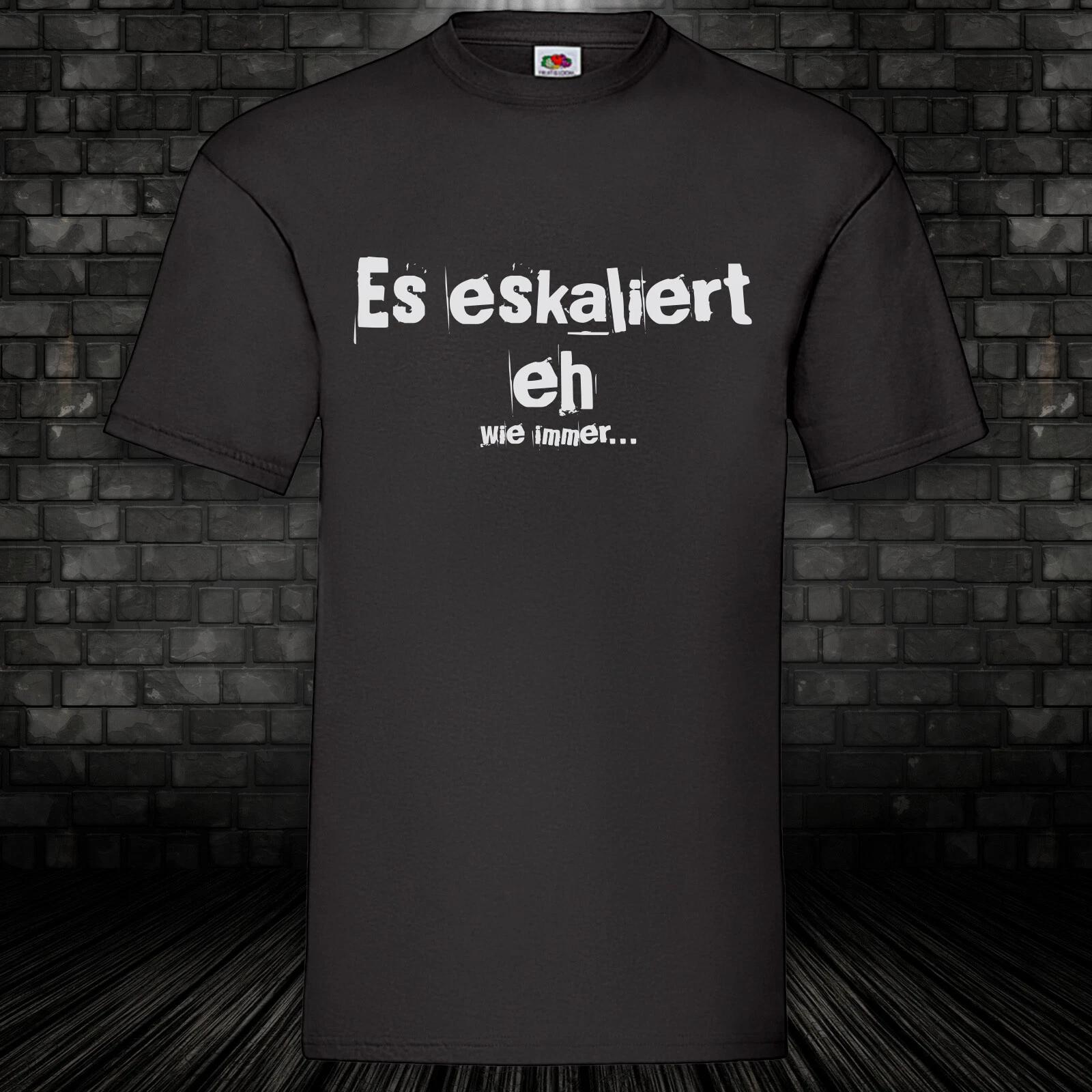 It escalates anyway as always shirt T-shirt black fun shirt 100% cotton S-XXXXXL XXXL