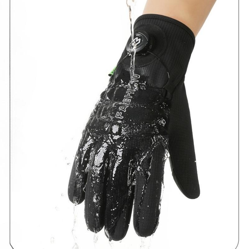 Winter Warm Gloves Men Women Thickened Windproof Waterproof Sports Touchscreen Skiing Cycling Mtb Gloves