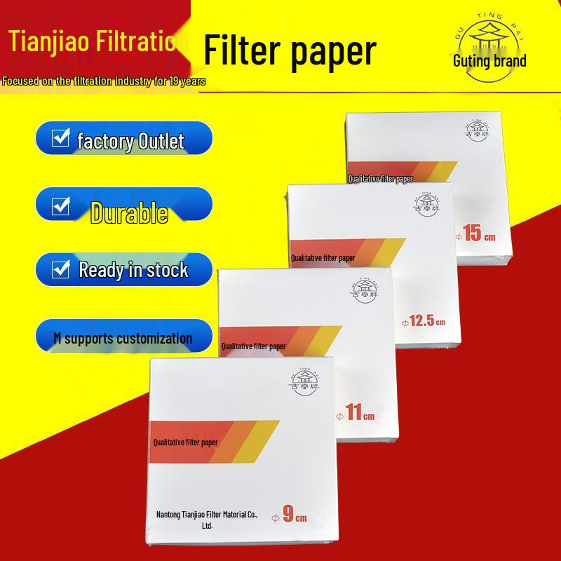 

18cm Round Qualitative Filter Paper - Medium, Fast, Slow Speeds for Laboratory Use