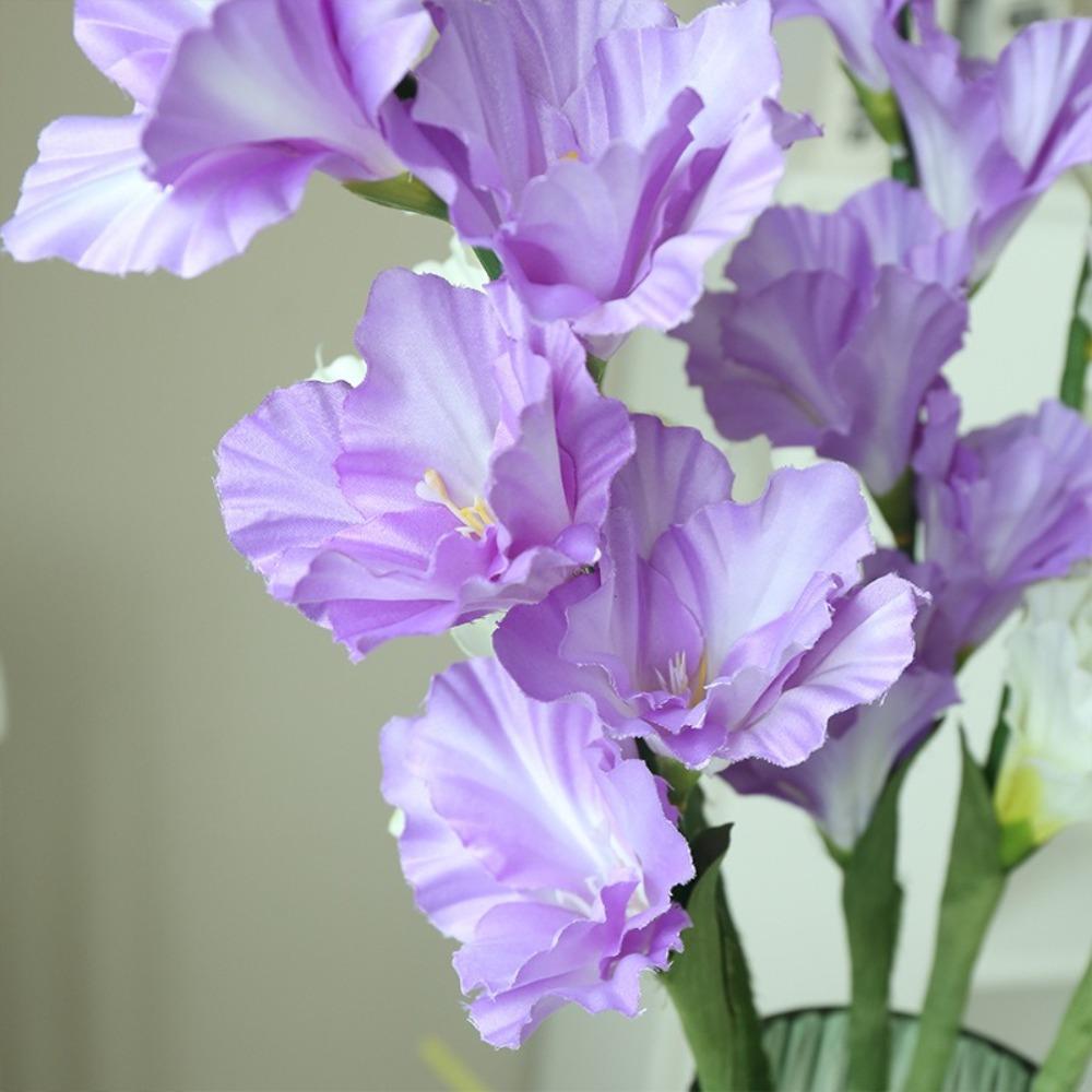 Real Touch Simulation Gladiolus Flower Floral Art Fake Flowers  Holiday Party Decor