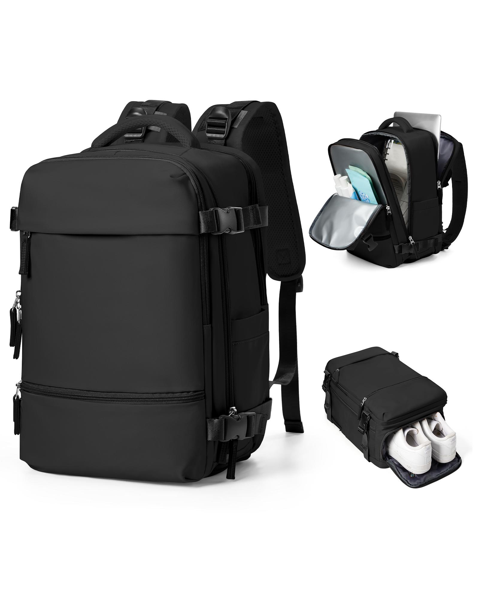 

Мужской дорожный рюкзак вакуумный 14-дюймовый рюкзак для ноутбука mochila viaje 40x20x25 ryanair Ручная кладь Бизнес Большой вместимости чёрный