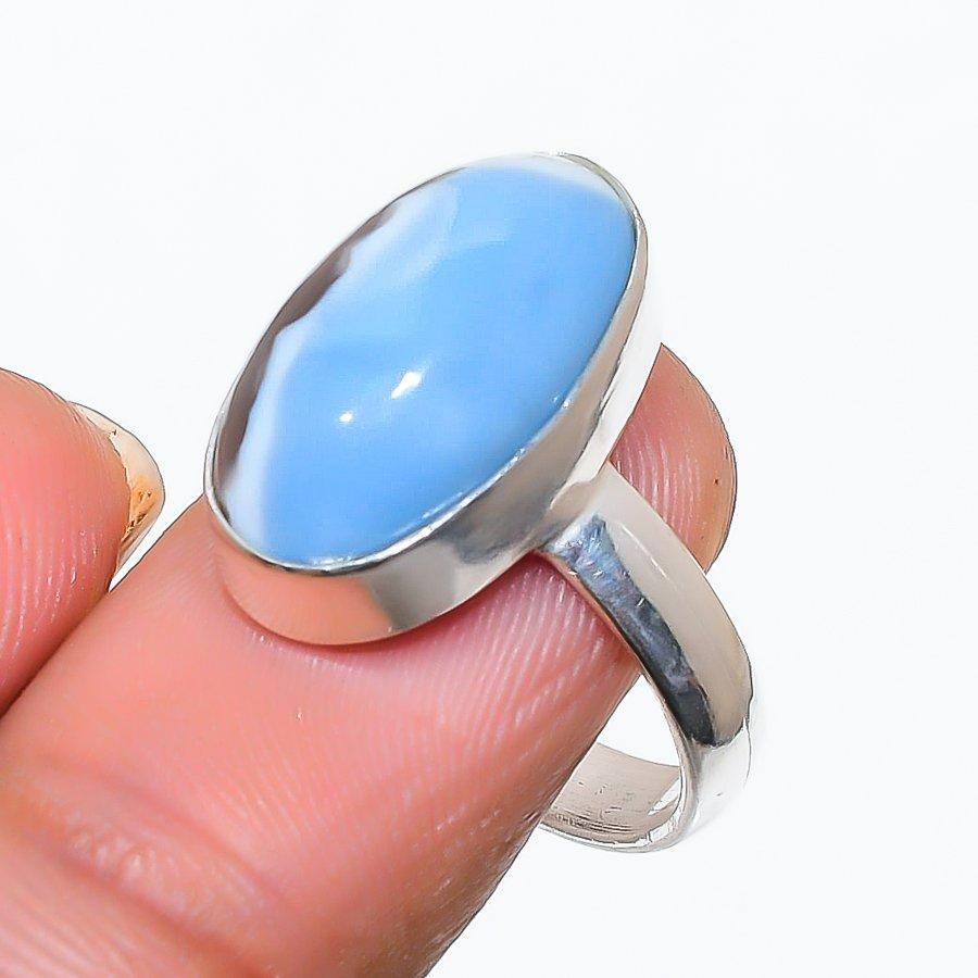 Owyhee Opal Gemstone Handmade 925 Sterling Silver Jewelry Ring Size 7 GK-4661