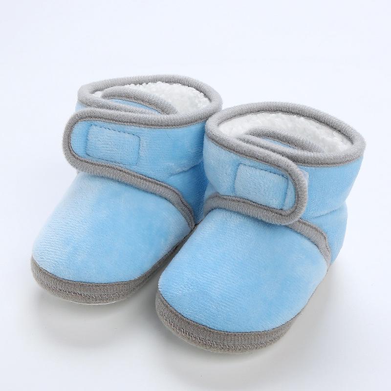 Handmade Soft Sole Winter Shoes for Infants & Toddlers - Non-Slip Velvet Cotton Socks