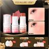FOCALLURE Long-lasting Waterproof Blush Lipstick 3 In 1 Matte Blush Eyeshadow Lip Stick Highlighter Makeup, 1 Piece, 06 OR02