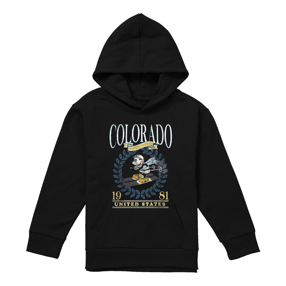 Disney Childrens/Kids Colorado Mickey Mouse Skiing Pullover Hoodie