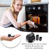 Set Containing 4 Control Knobs and 12 Adapters for Stove and Oven Replacement Compatible with Various Models and Applications