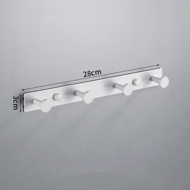 

Gray Aluminum Wall Mounted Bathroom Clothes Coat Hook Bedroom Storage Hook Clothes Hanger Hooks Black Bathroom Towel Hook