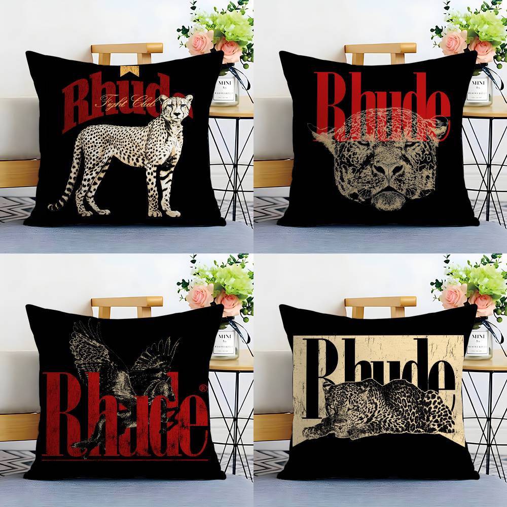 Fashion Brand R_Rhudes Pillow Case Plush Fabric Soft Double Sided Print Sofa Cushion Cover Throw Pillow Covers