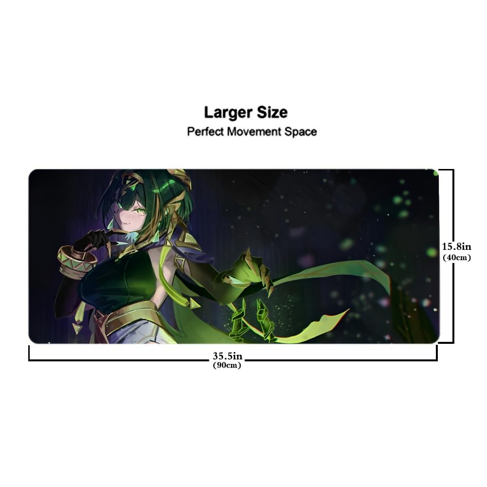 nefer genshin Mouse Pad 500X1000 mm Large Gaming Mousepad Gamer XL Rubber Otaku Keyboard Pad Laptop Desk Mat