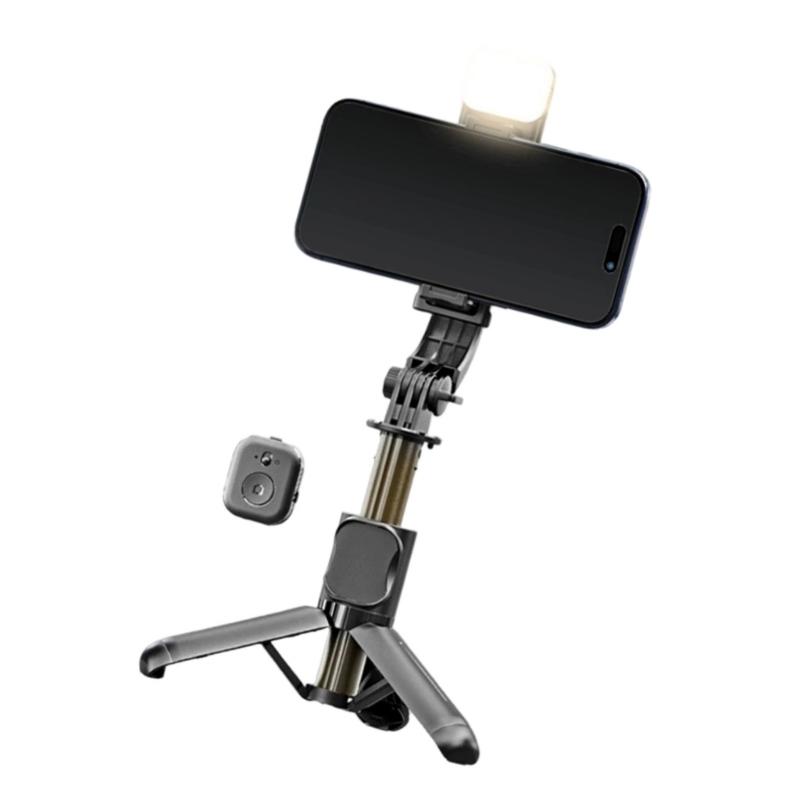 Mobilní video stabilizátor Kompatibilní s Bluetooth Selfie tyč Stativ Stabilizátor Pro chytrý telefon Vertikální držák