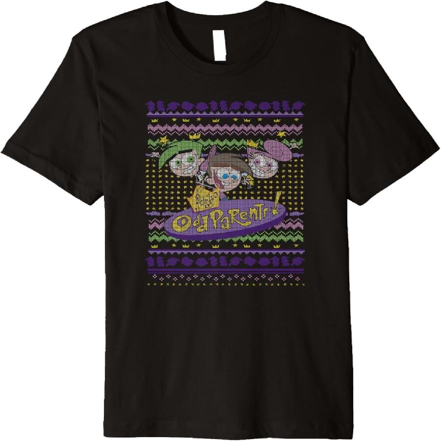 The Fairly OddParents Christmas Ugly Sweater Premium T-Shirt S