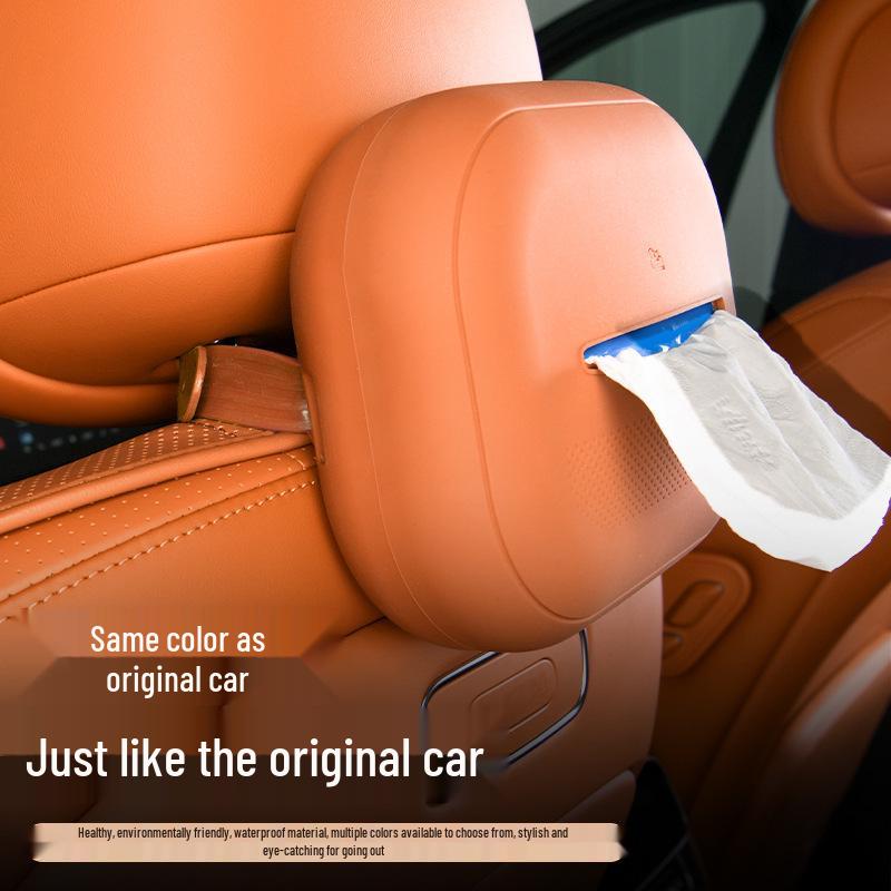 Silicone Armrest Tissue Box for AITO M9 - Car Seat Back Tissue Holder