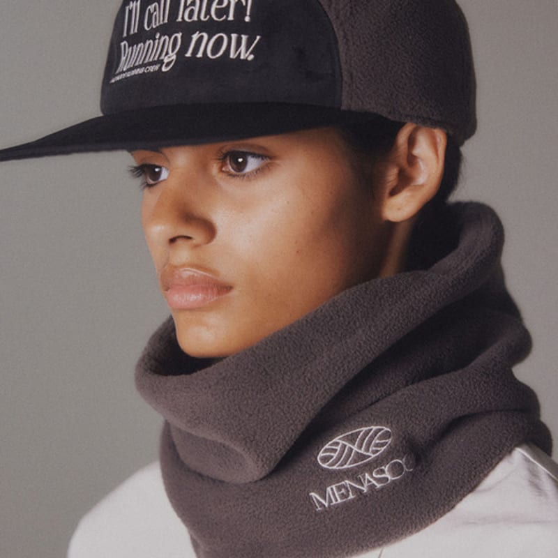 

MENASOO Hide Earmuffs Cap_Charcoal Charcoal_F